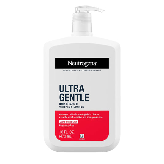 Neutrogena Ultra Gentle Daily Cleanser with Pro-Vitamin B5 for Acne Prone Skin