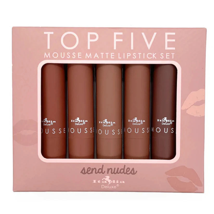 Italia Top Five Mouse Matte Lipstick Send Nudes