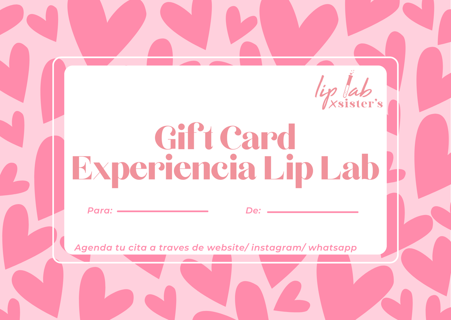 Regala una experiencia de crear su labial soñado en nuestro Lip Lab