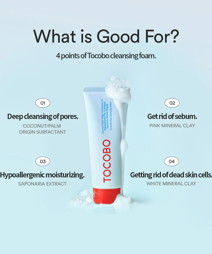 Travel-Tocobo Coconut Clay Cleansing Foam