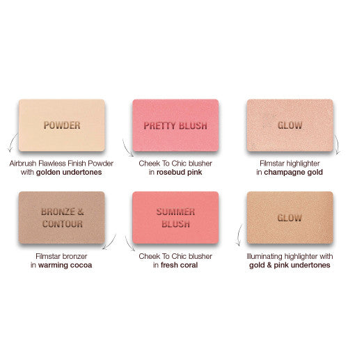 Charlotte Tilbury glowing, pretty skin palette