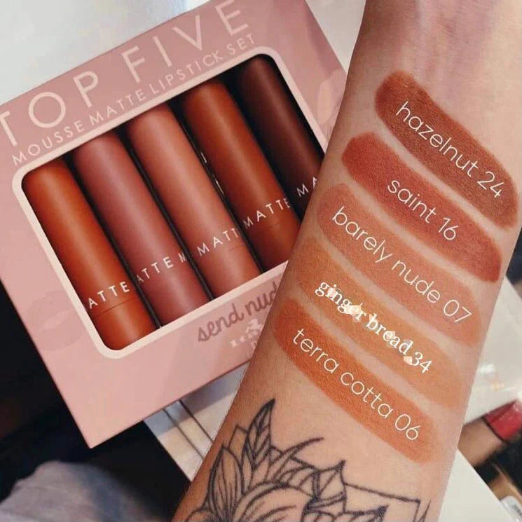 Italia Top Five Mouse Matte Lipstick Send Nudes
