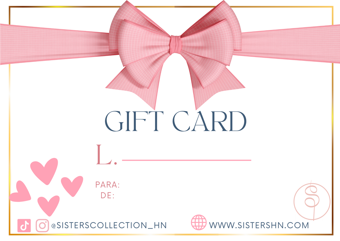 Gift Card- Certificado de regalo