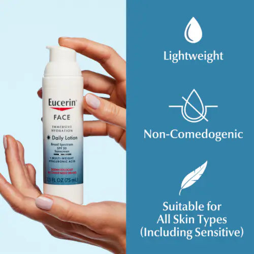 Eucerin hidratante ligero con protector solar SPF 30