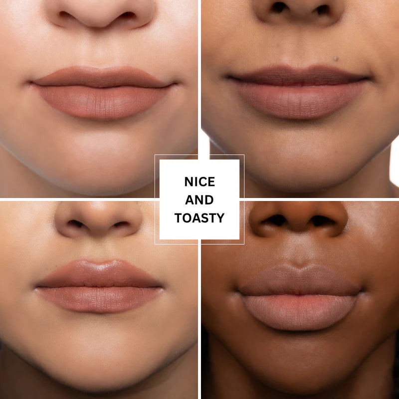 Wooden Lip Pencil set tono Nude 6 pcs