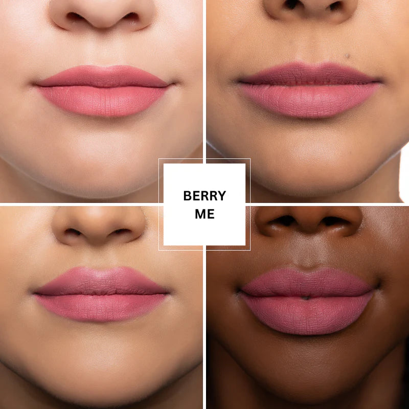 Wooden Lip Pencil set tono Wine 6 pcs