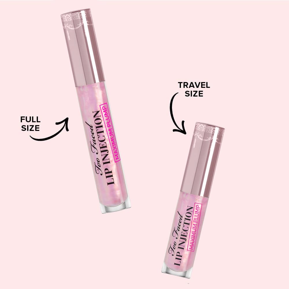 Too Faced Plump & Pretty Kisses: Travel Size Lip Plumper Gloss Trio Set