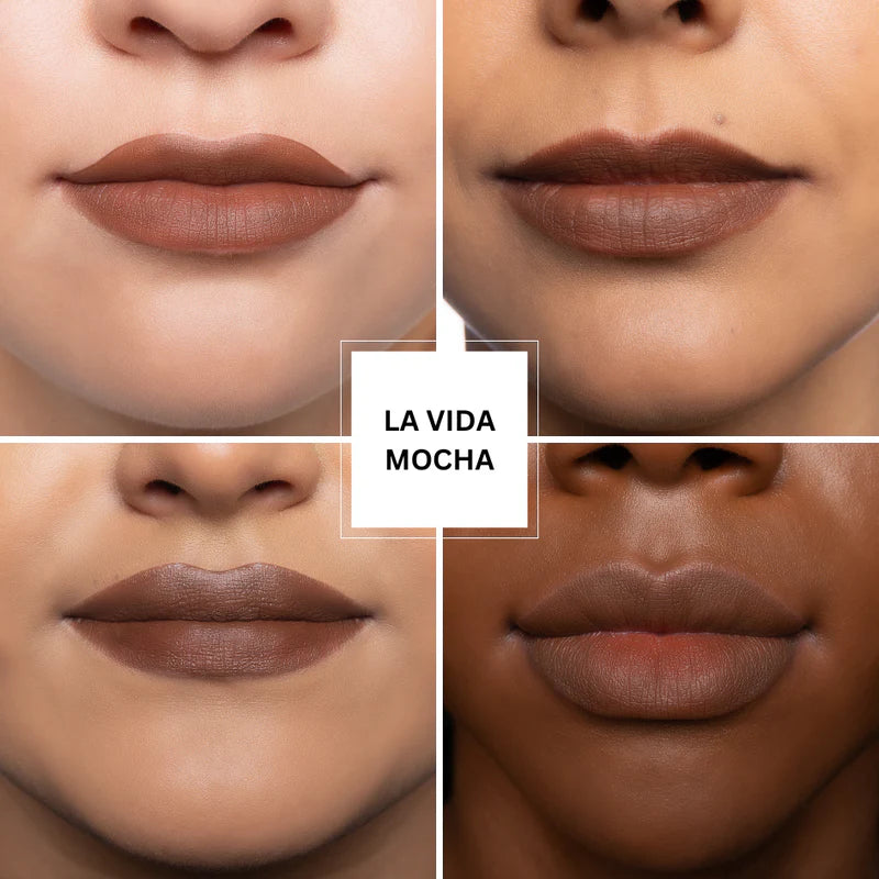 Wooden Lip Pencil set tono Nude 6 pcs
