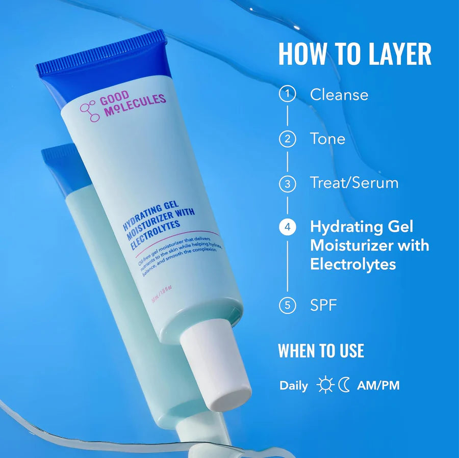 Hydrating Gel Moisturizer with Electrolytes Good Molecules