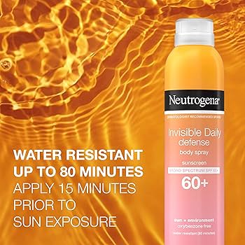 Spray protector solar corporal Invisible Neutrogena SPF 60