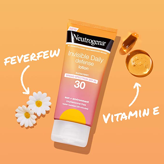 Neutrogena Invisible Daily Defense Sunscreen Lotion SPF 30