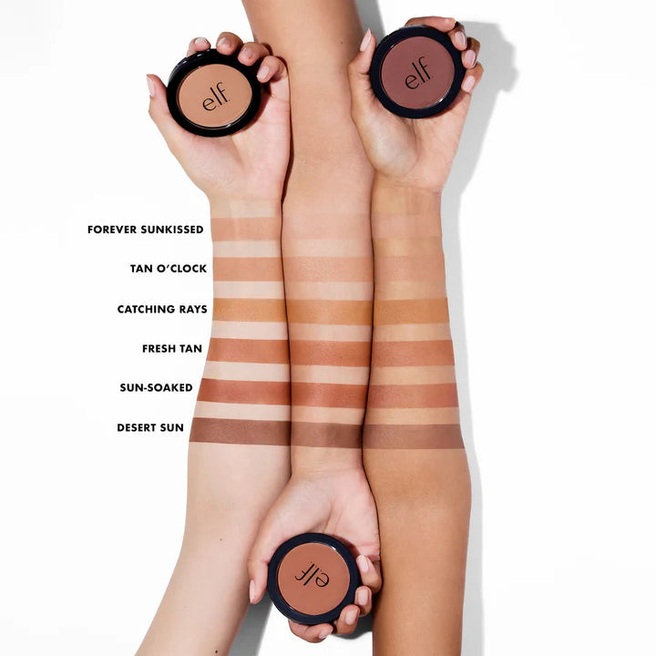 Elf Primer-Infused Matte Bronzer-Bronceador en polvo larga duración
