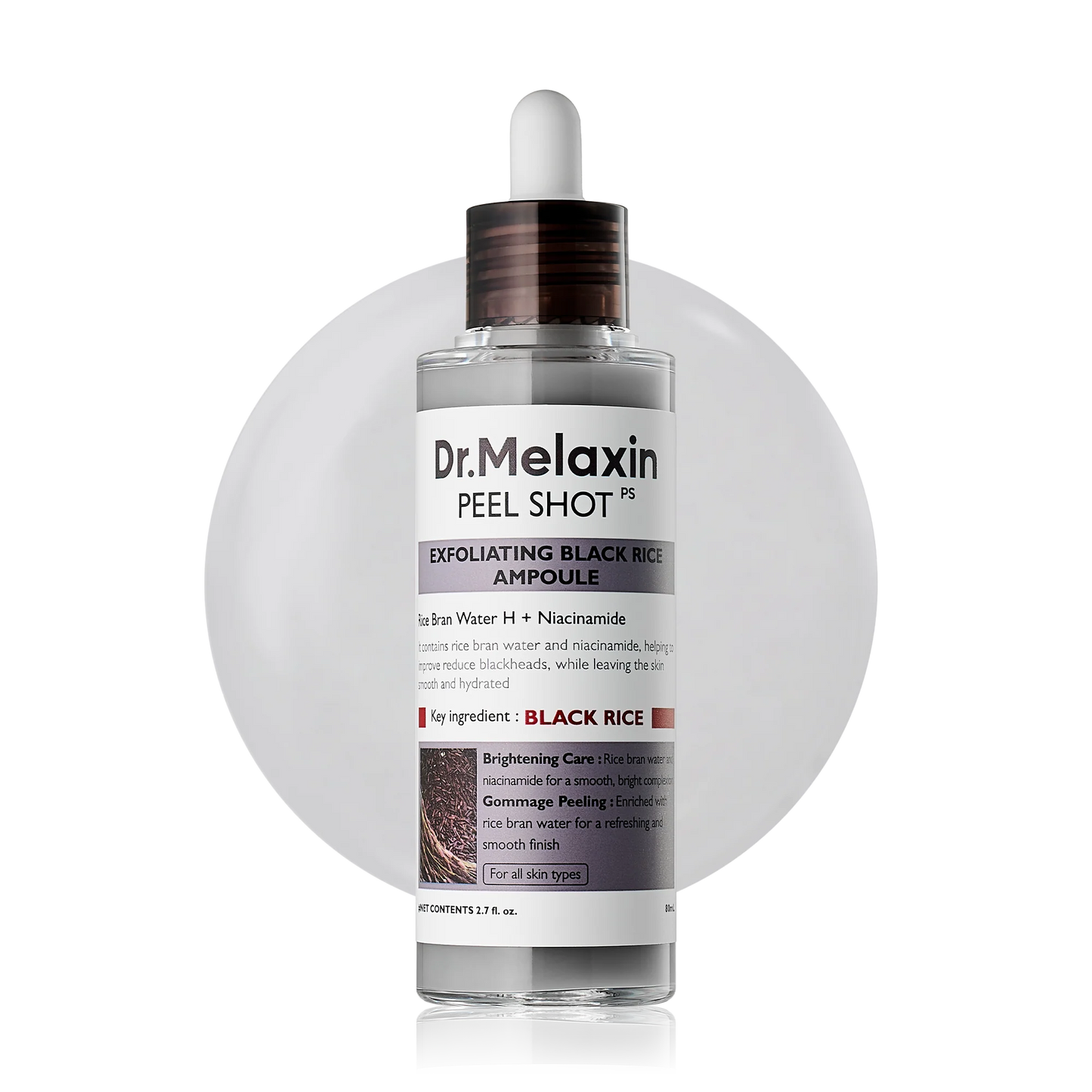 Peel Shot Glow Black Rice Ampulle - Dr.Melaxin