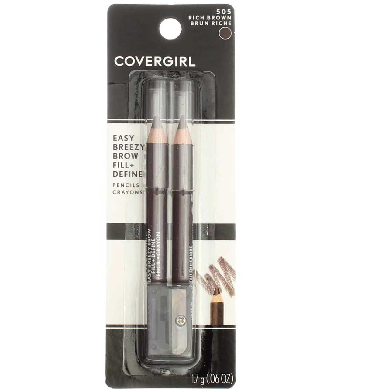 Set Covergirl Easy Breezy Brow Fill + Define Brow Pencil