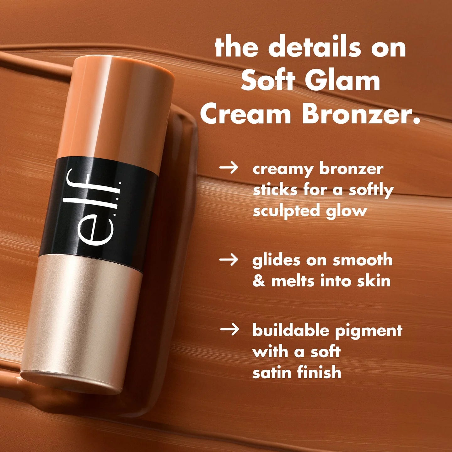Soft Glam Cream Bronzer - Light Medium - Elf