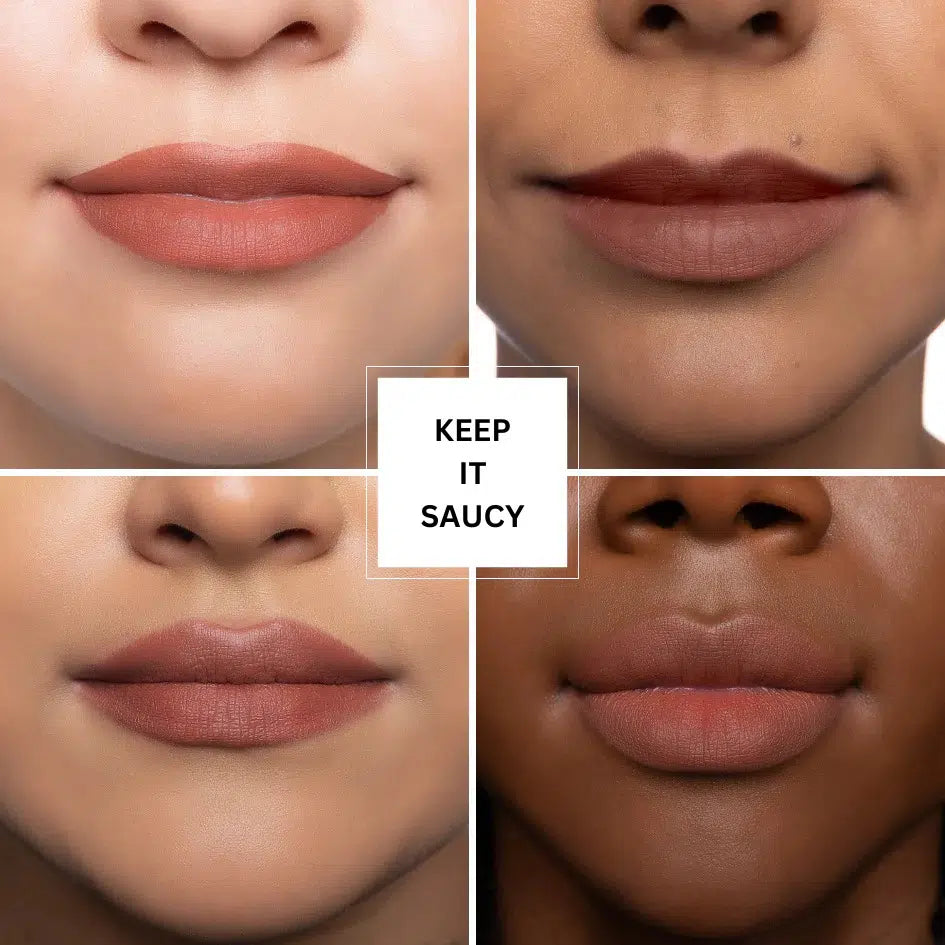 Wooden Lip Pencil set tono Nude 6 pcs