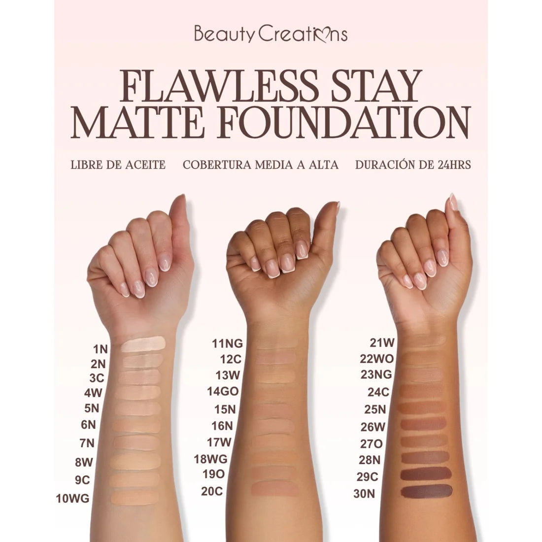 Flawless Stay Matte Foundation - Base De Maquillaje Líquida Matte
