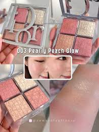 DIOR Backstage Glow Maximizer Face Palette- Pearly Peach Glow