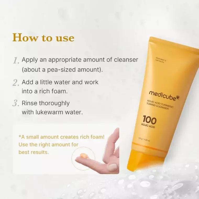 Kojic Acid Turmeric Toning Cleanser - Medicube